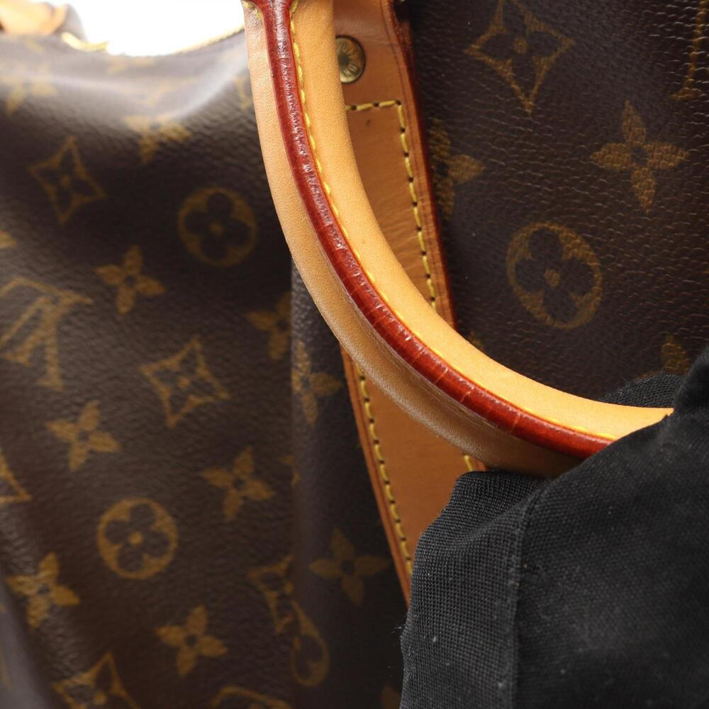 LOUIS VUITTON Authentic Brown Monogram Leather Keepall 60 Boston Bag - Picture 8 of 10